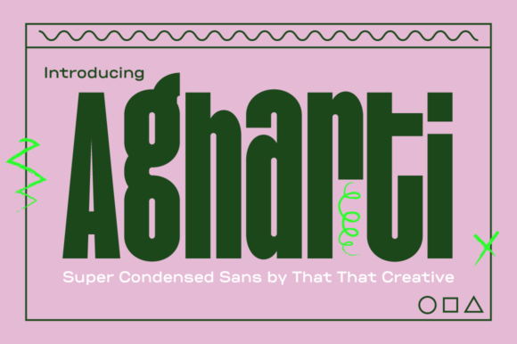 Agharti Font Evaluation: Bold Condensed Display for Modern Design