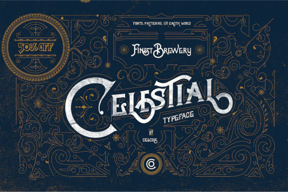 Celestial: The Vintage Display Font Redefining Bold Headlines