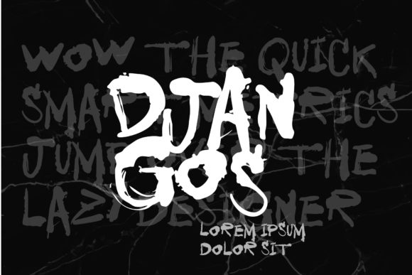 Djangos: A Unique Display Font for Creative Projects