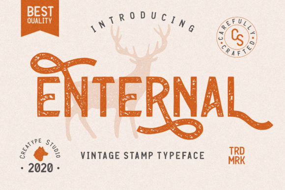 Enternal: The Vintage Display Font That Brings Authentic Texture to Your Brand