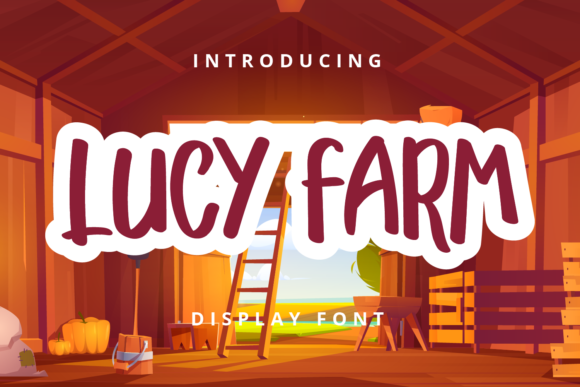 Lucy Farm: A Whimsical Display Font for Modern Design