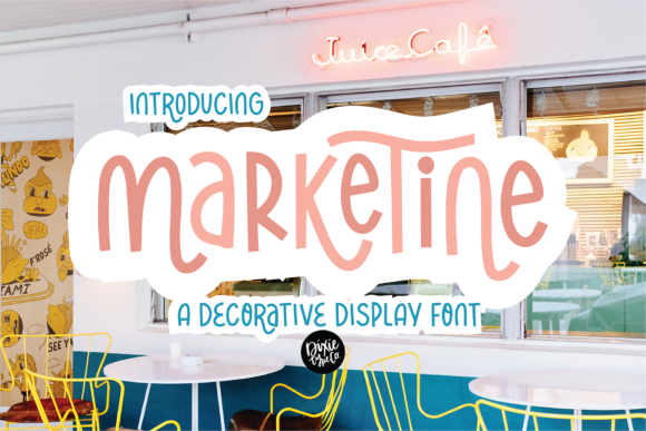 Marketine: A Unique Display Font for Versatile Design