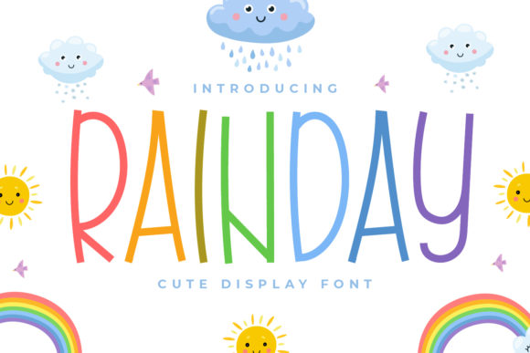 Rainday: The Cute Display Font for Every Creative Idea