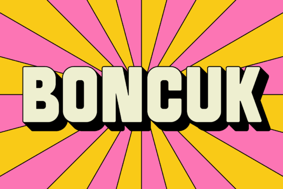 SK Boncuk: A Bold Display Font for Versatile Creative Projects