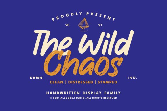 The Wild Chaos: A Bold Brushed Font for Modern Design