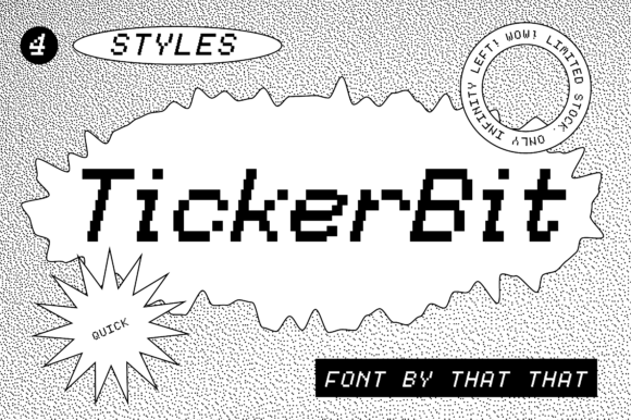 TickerBit: Your Vintage Digital Time Machine