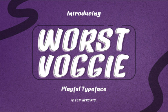 Worst Voggie: Elevating Brand Identity with a Natural Brush Display Font